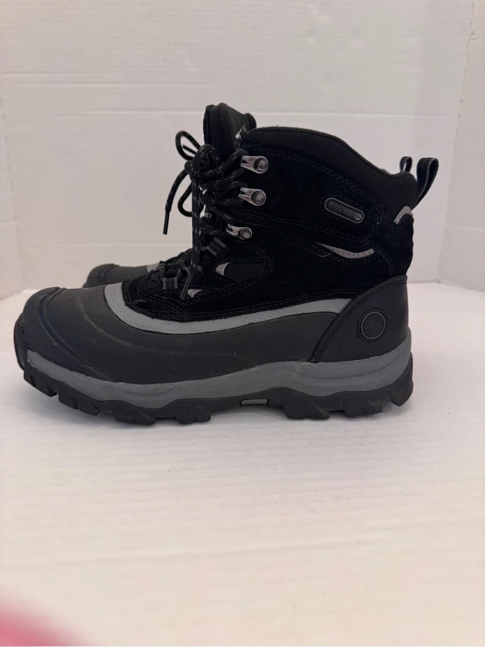 Khombu Flume 2 Mens 10M Waterproof Hiking Boots Grey Black Thermolite Insulated